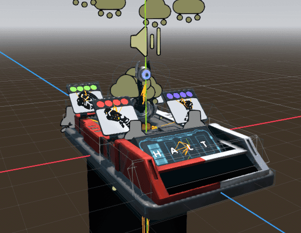 The Rig scene added in — now Scuttler can be scaled to fit