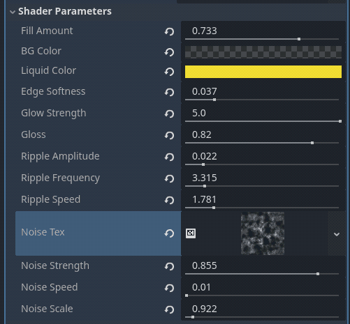 Portal liquid shader setup