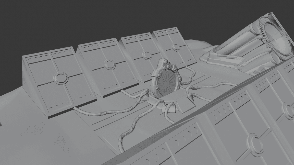 Colored lights around portal