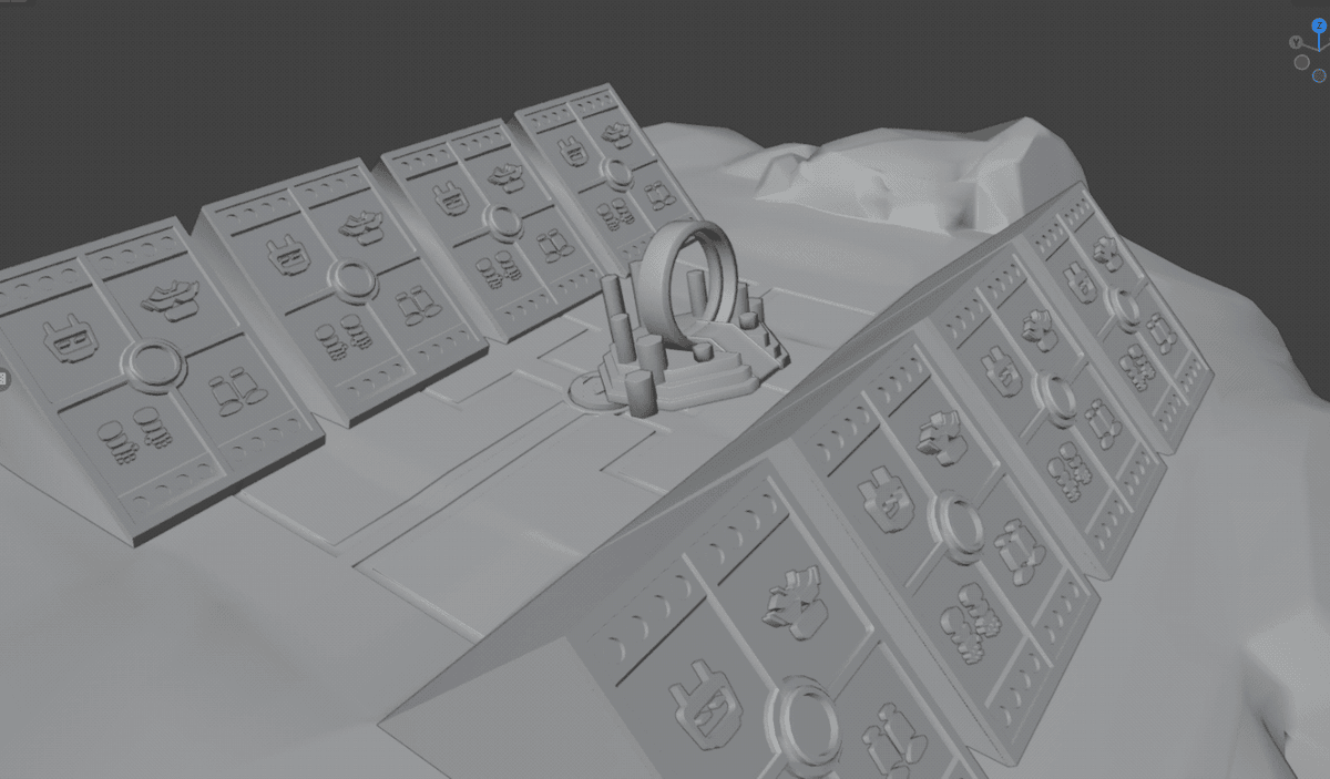 Arena with orthographic camera