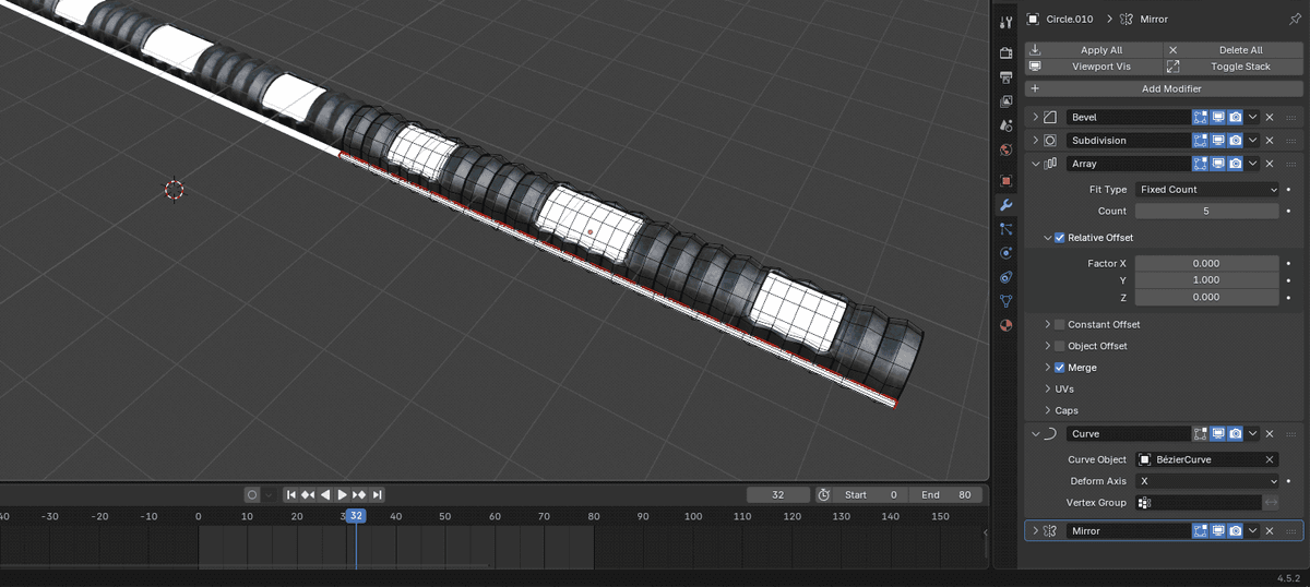 Portal with ring and cables